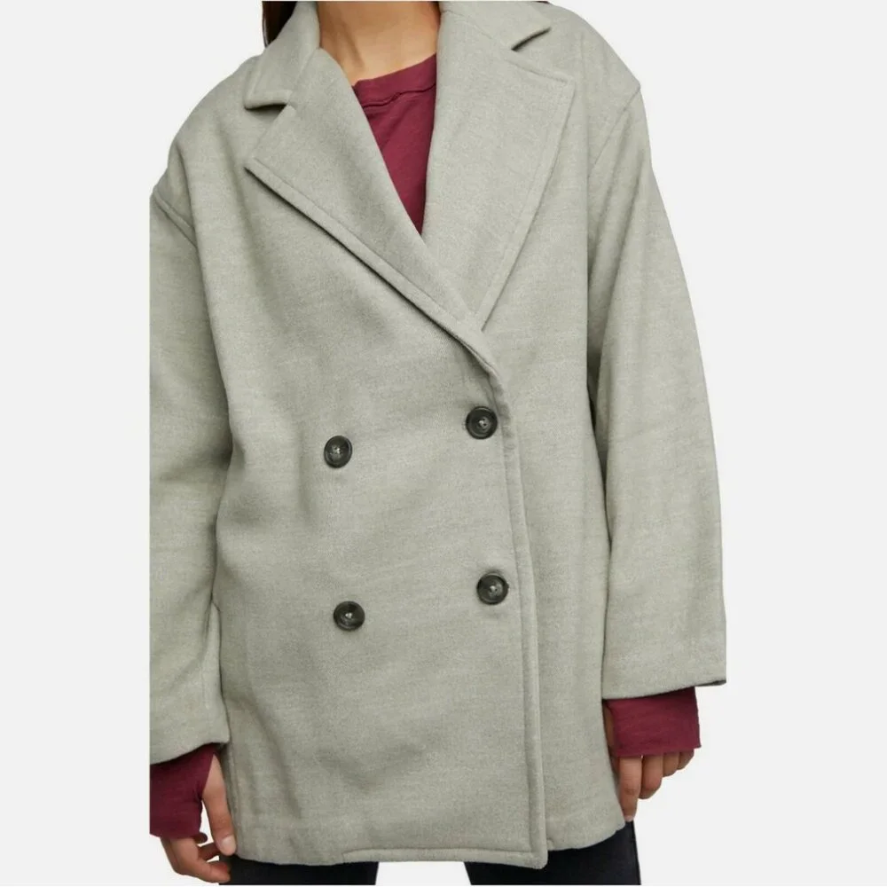 Free People Hannah Slouchy Double Breasted Blazer